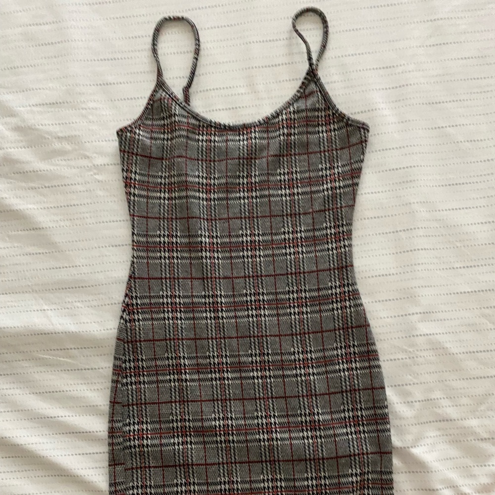 Plaid mini dress